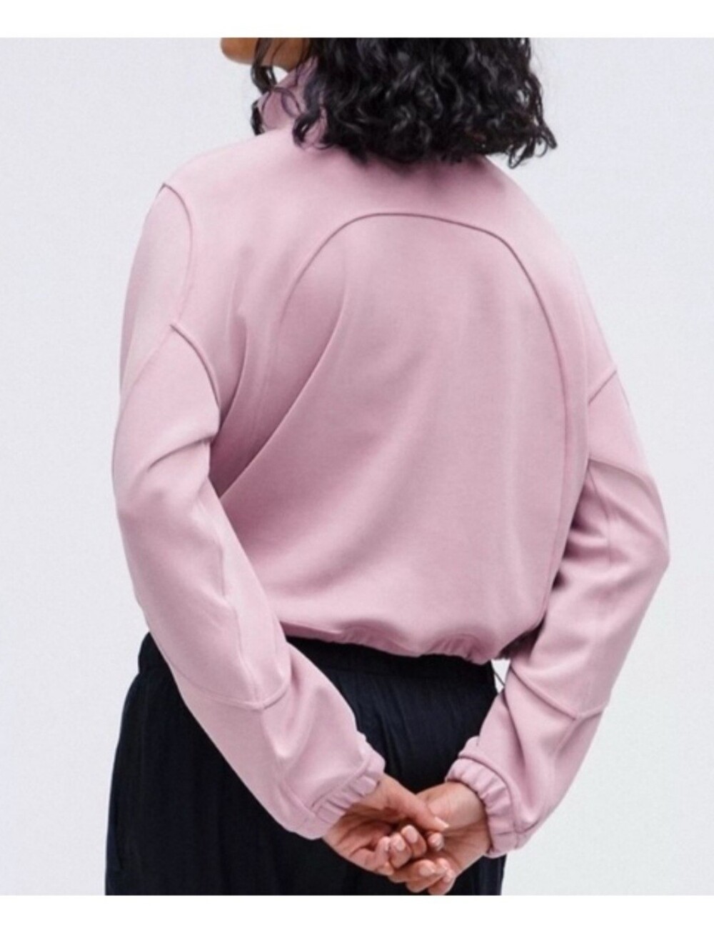 Lululemon NWT Brushed Softstreme Half Zip Pink Tide Sz 12 - Picture 10 of 15